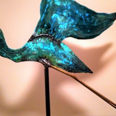 Bird Sculpture Flying Heron