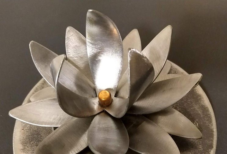 Lotus Metal Sculpture